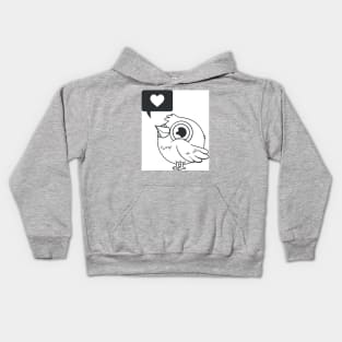 Kiss From A Bird Kids Hoodie